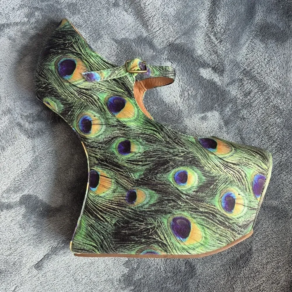 Jeffrey Campbell Havana Night Fab 6.5 Heel-less Platform